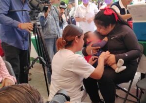 Gobierno Estatal fortalece la vacunación contra sarampión