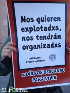 Frente San Luis por las 40 horas se manifiesta afuera del Congreso; rechaza gradualidad de la Reforma