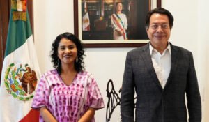 Nadia López García, pedagoga, poeta indígena y activista en derechos educativos y culturales, nueva titular de la DGME