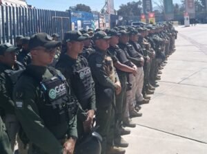 Listo operativo de seguridad para el partido de futbol este sábado en San Luis Potosí