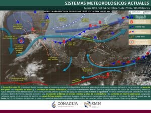 Frente frío 33 entra al norte del país generando lluvias en varios estados