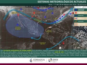 Lluvias y chubascos en Jalisco, Michoacán, Estado de México, Chiapas y Quintana Roo