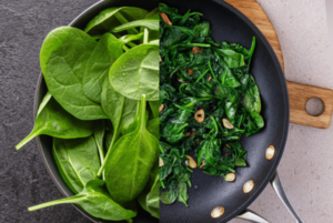 Espinaca cruda o cocida: cuál es más saludable