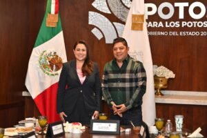 Ricardo Gallardo logra acuerdos de colaboración con Gobernadora de Aguascalientes