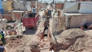 Construcción de colector pluvial en privadas de la hacienda proyecta resultados ante presencia de lluvias