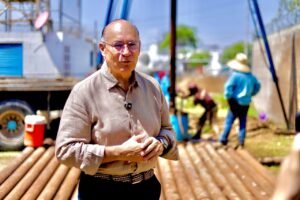 Galindo supervisa reparación de pozo Mezquital III, que está por entrar en funcionamiento