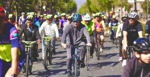 Limpieza y entrega de bicicletas, encabeza Galindo en edición 500 de Capital al 100