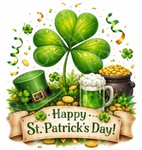 “Tréboles y Tradición: Feliz Día de San Patricio”