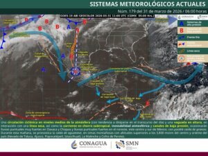 Lluvias muy fuertes en Oaxaca y Chiapas; granizadas en gran parte del país