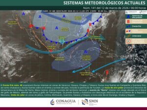 Lluvias intensas y evento de Norte por el frente frío 40