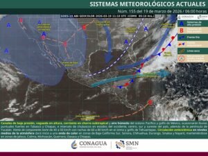 Lluvias fuertes en Tabasco y Chiapas; inicia onda de calor en el noroeste