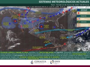 Lluvias fuertes en Puebla, Veracruz y Oaxaca; persiste onda de calor en gran parte del país