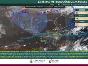 Nuevo frente frío provocará vientos fuertes en el norte y noreste de México
