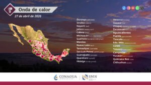 Continúa onda de calor en gran parte del país