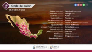 Continuará la onda de calor en 29 estados de la república mexicana