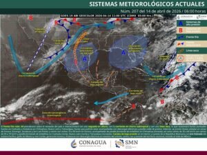 Posibles torbellinos en el noreste y norte del país