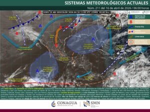 Vientos fuertes en varios estados y lluvias intensas en Chiapas