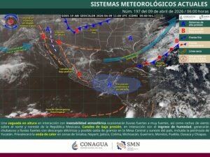 LLuvias puntuales muy fuertes en Coahuila, Nuevo León y Tamaulipas