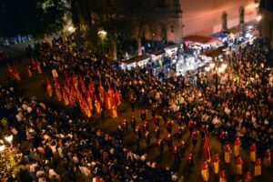 Procesión del Silencio llena de solemnidad el Centro Histórico de San Luis Potosí este viernes