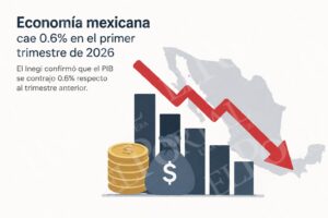 Economía mexicana arranca 2026 con caída de 0.6% en el PIB; es el peor inicio de año desde la pandemia