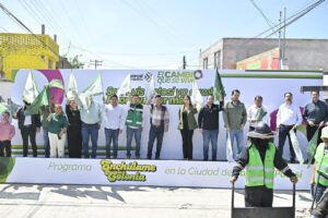 Ricardo Gallardo enchula colonia “Mártires de la Revolución” con mejores calles y servicios básicos