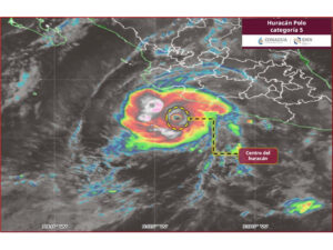 Huracán Polo se eleva de nuevo a cat. 5 San Luis Potosí, entre los estados con precipitaciones fuertes (trayectoria)