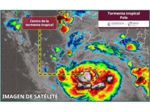 Tormenta tropical Polo continúa fortaleciéndose en aguas del Pacífico mexicano (trayectoria)