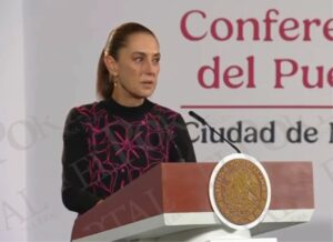 Sheinbaum alerta por huracán Trudy; prevén lluvias intensas en San Luis Potosí y otros estados