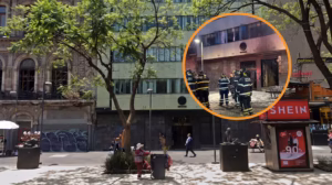Así fue la fuerte explosión ocurrida en un edificio del Congreso de la CDMX de la avenida Juárez