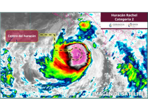¡Se viene la lluvia! Rachel cat 2 y frente frío golpean a San Luis Potosí