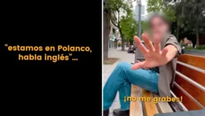 Influencer mexicano graba el momento en el que un extranjero le exige que hable en inglés porque está en Polanco