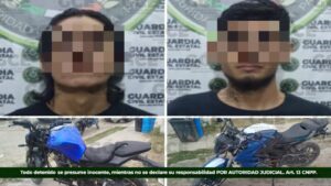 SSPC detiene a dos presuntos objetivos prioritarios por robo de motocicletas en la capital potosina