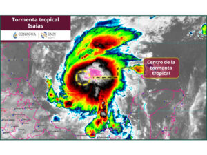 Se forma la Tormenta tropical Isaias y sistemas de baja presión provocarán lluvias intensas
